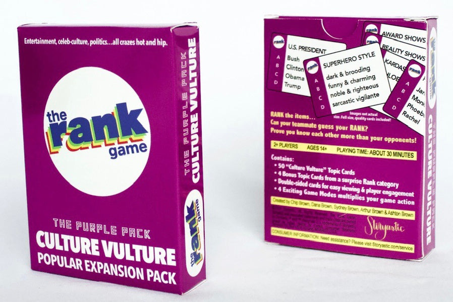 The Rank Game On-the-Go: Culture Vulture (Purple Pack)