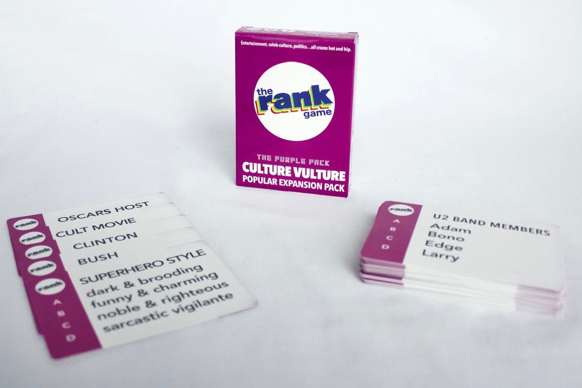 The Rank Game On-the-Go: Culture Vulture (Purple Pack)