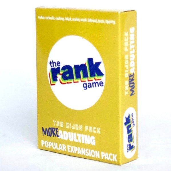 The Rank Game On-the-Go: MORE Adulting (Dijon Yellow Pack)