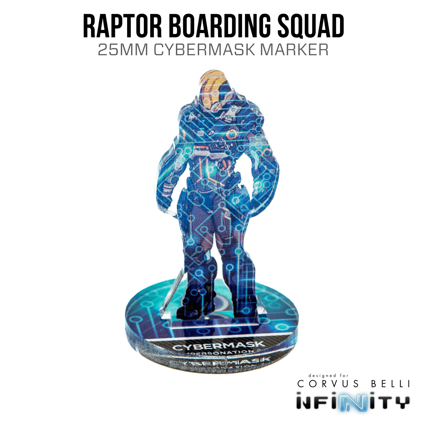 Infinity 3D Markers: Raptor Boarding Squad (25mm Cybermask) - A