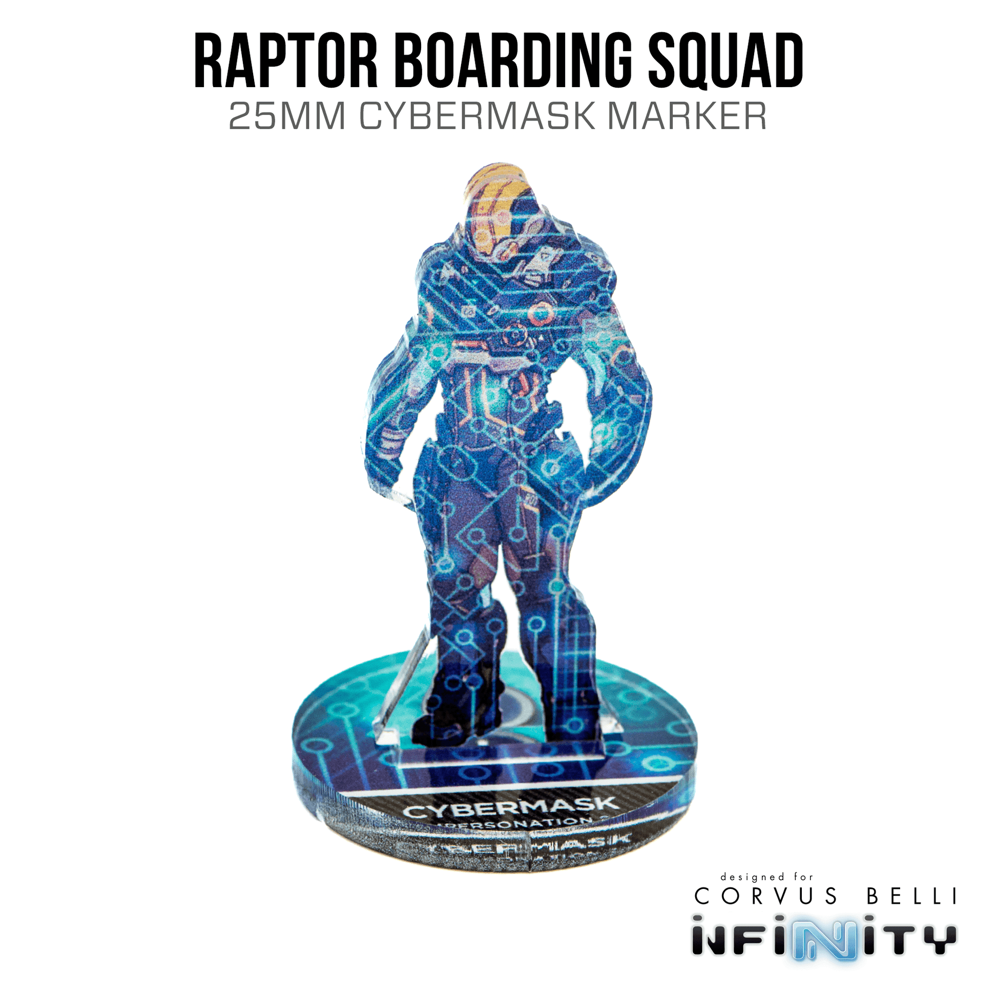 Infinity 3D Markers: Raptor Boarding Squad (25mm Cybermask) - A
