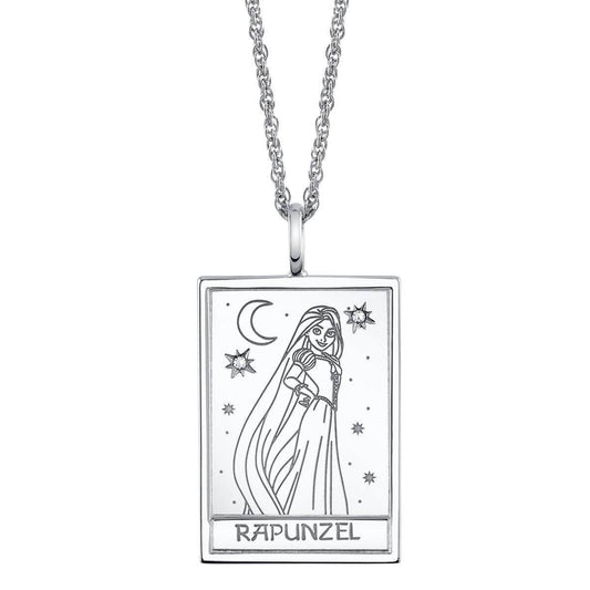 Disney X RockLove TANGLED Rapunzel Tablet Necklace - Sterling Silver