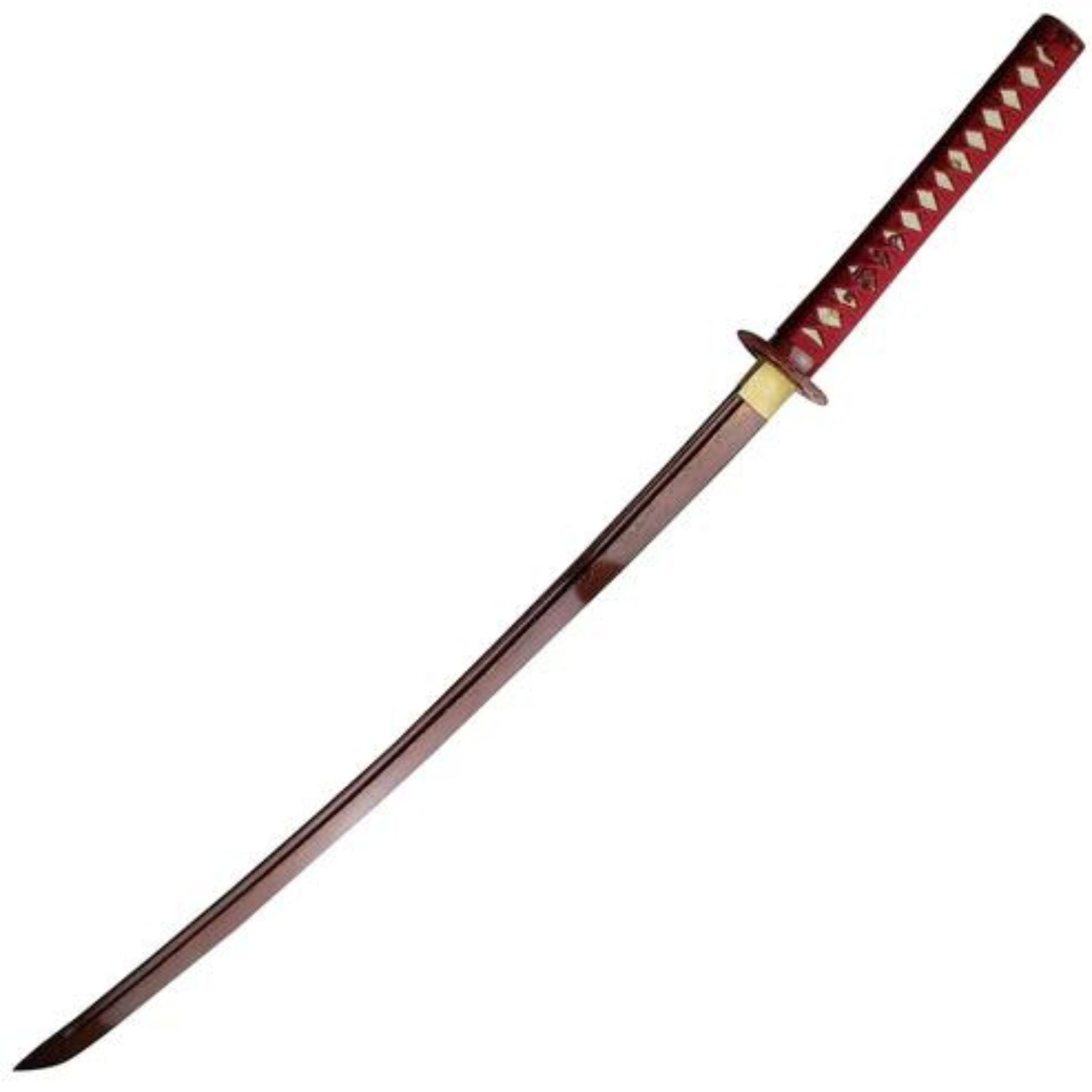 Rare Red Damascus Steel Katana-2