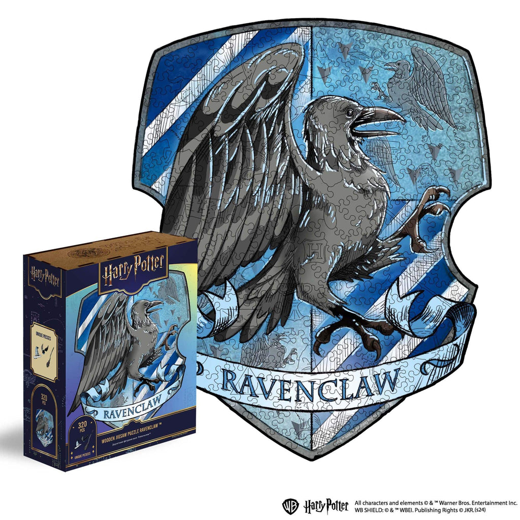 Wooden jigsaw puzzle Harry Potter Ravenclaw™ Gameplay