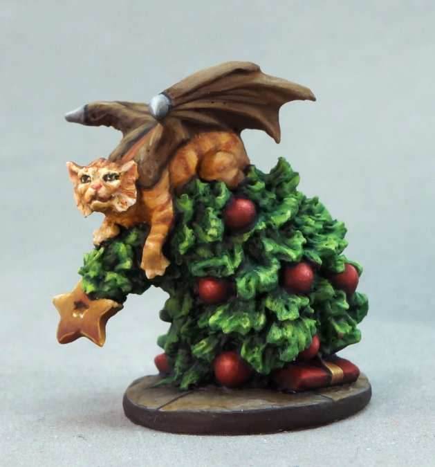 Reaper Miniatures Holiday: Cat Dragon in Tree - 