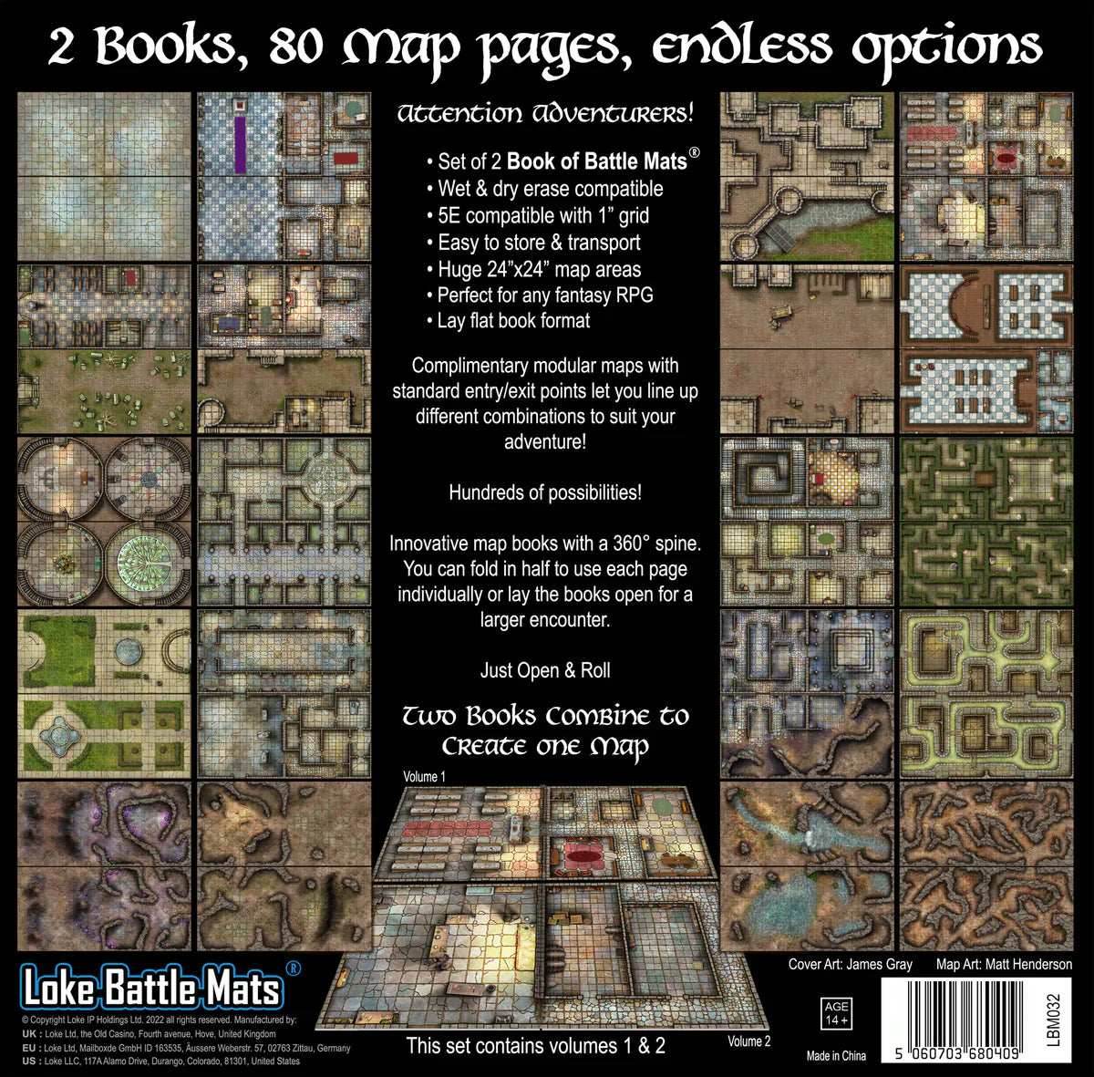 Book of Battle Mats: Castles, Crypts & Caverns - 