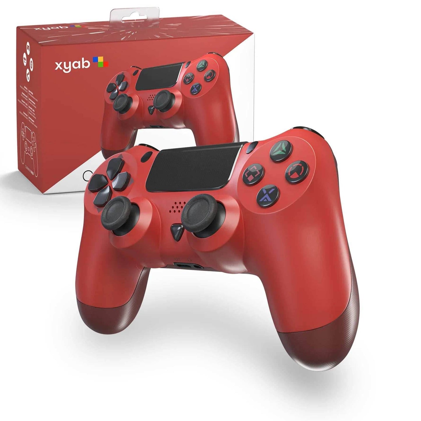 Wireless Bluetooth Controller Compatible With PS4® (XYAB) - Red