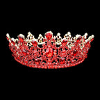 Round Teardrop Stone Accented Princess Tiara