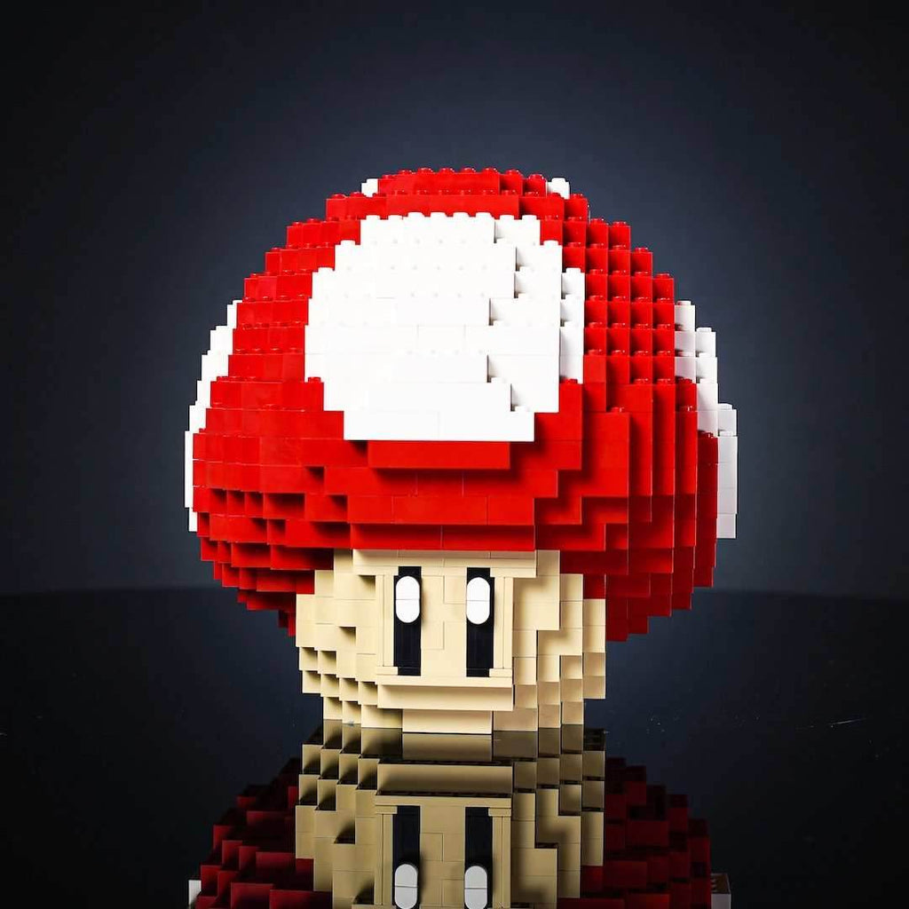 Life-Sized Red Mushroom - Bricks & Instructions