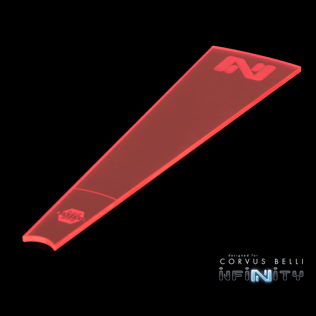 Infinity Zone of Control Templates - Fluorescent Red