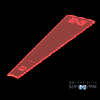 Infinity Zone of Control Templates - Fluorescent Red