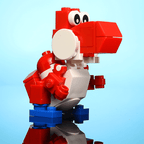Friendly Red Dino - Custom Set made using LEGO parts - 
