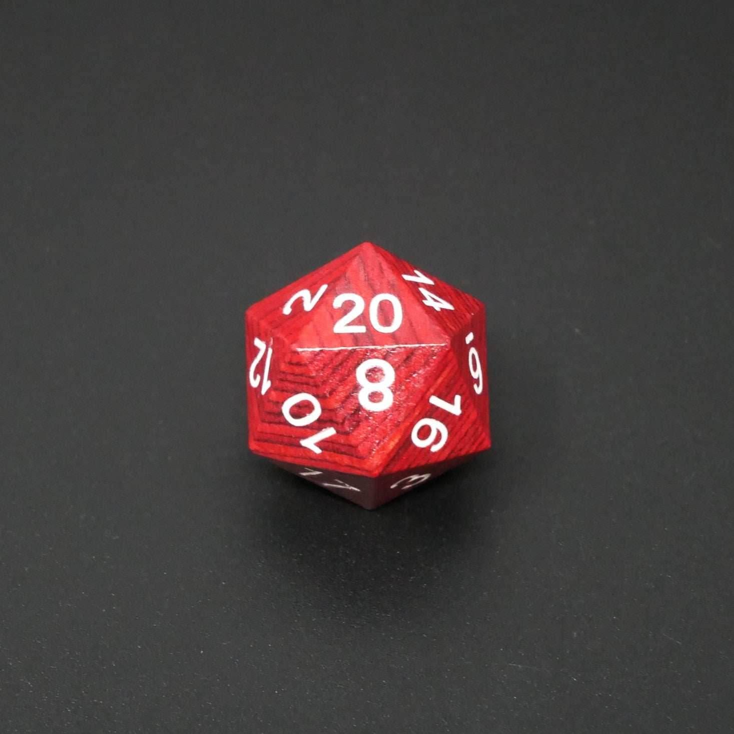 Redwood Forest - 7 Piece DnD Dice Set | Wood RPG Gaming Dice - 