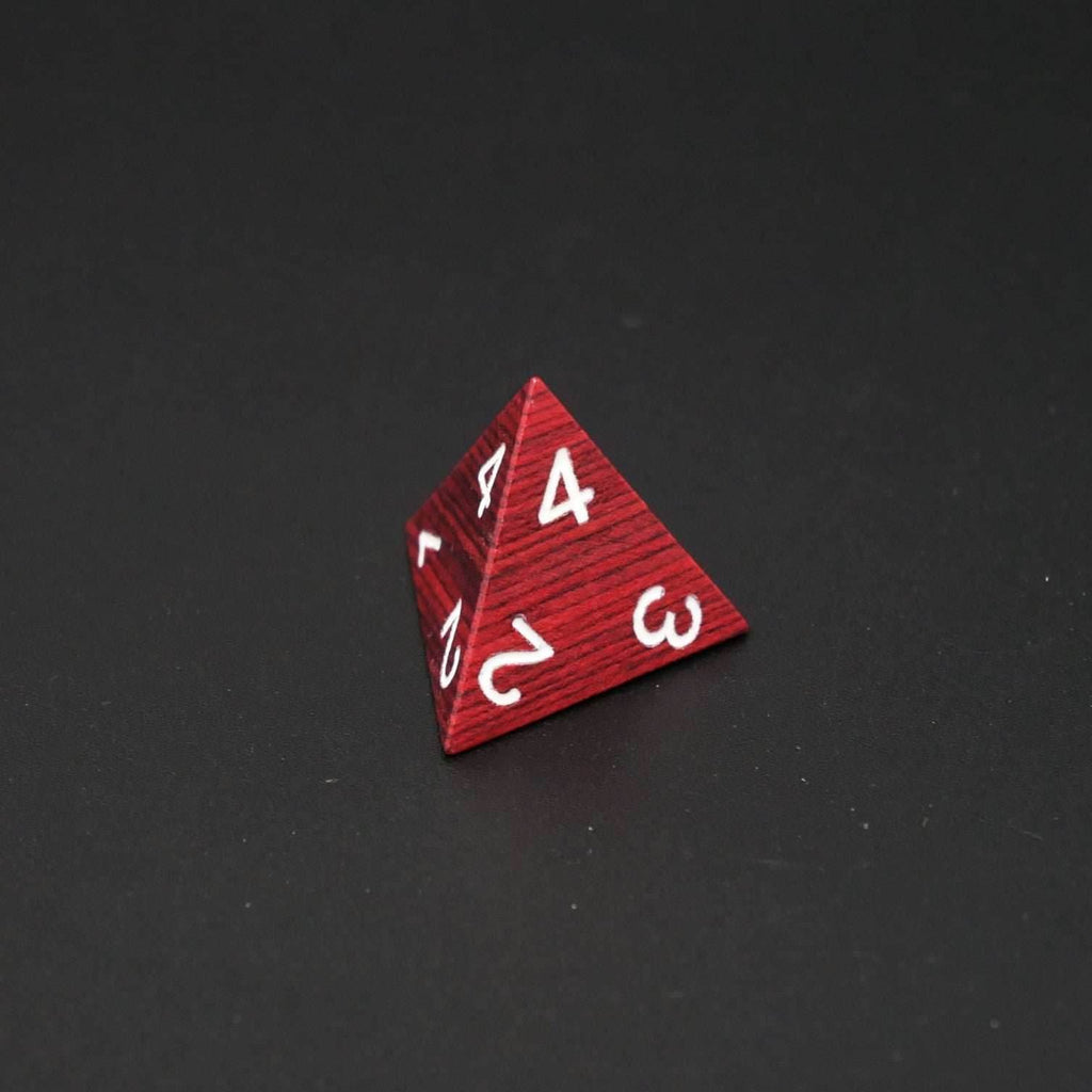 Redwood Forest - 7 Piece DnD Dice Set | Wood RPG Gaming Dice - 