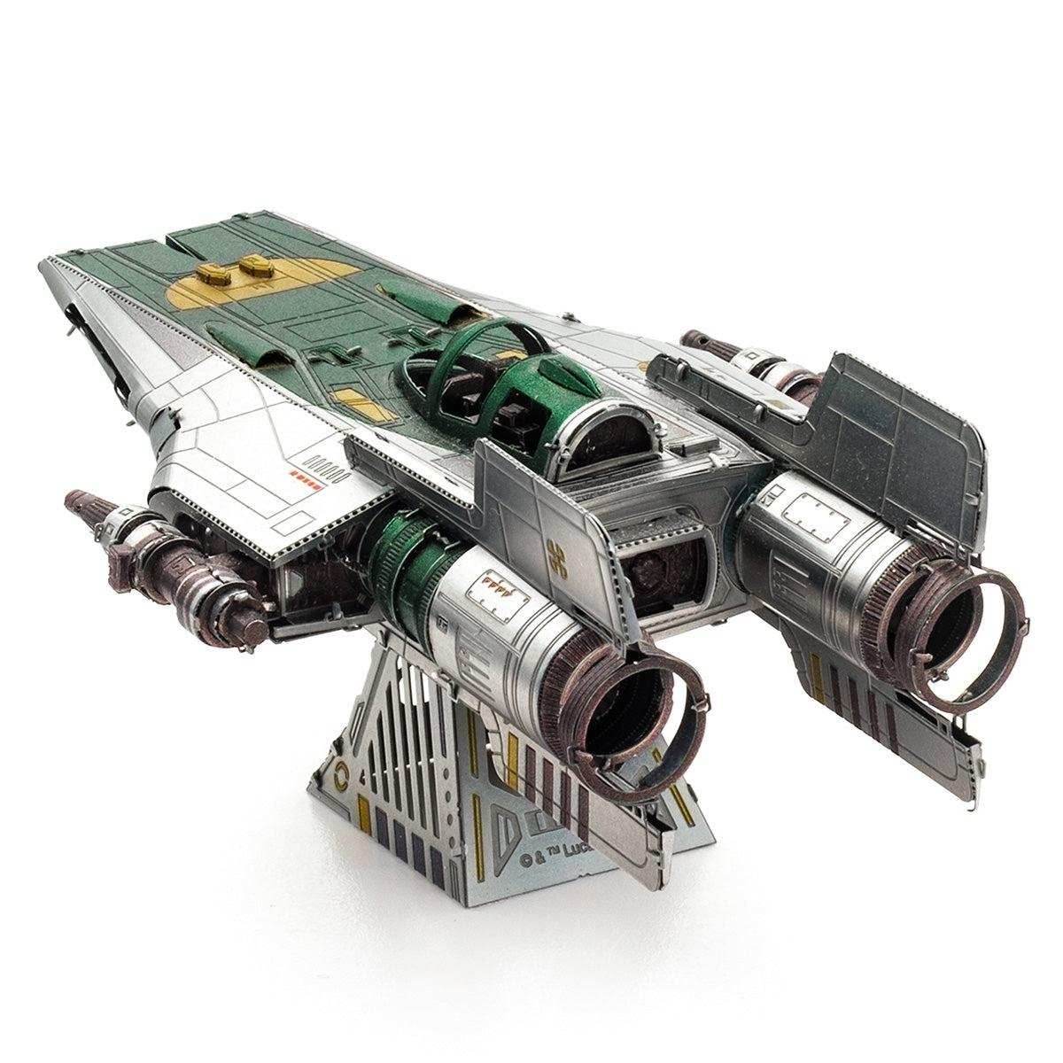 Resistance A-Wing Fighter Star Wars 3D Steel Model Kit Metal Earth - 