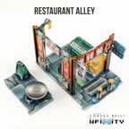 Xiguan Alleyways - Restaurant Alley / Color Printed