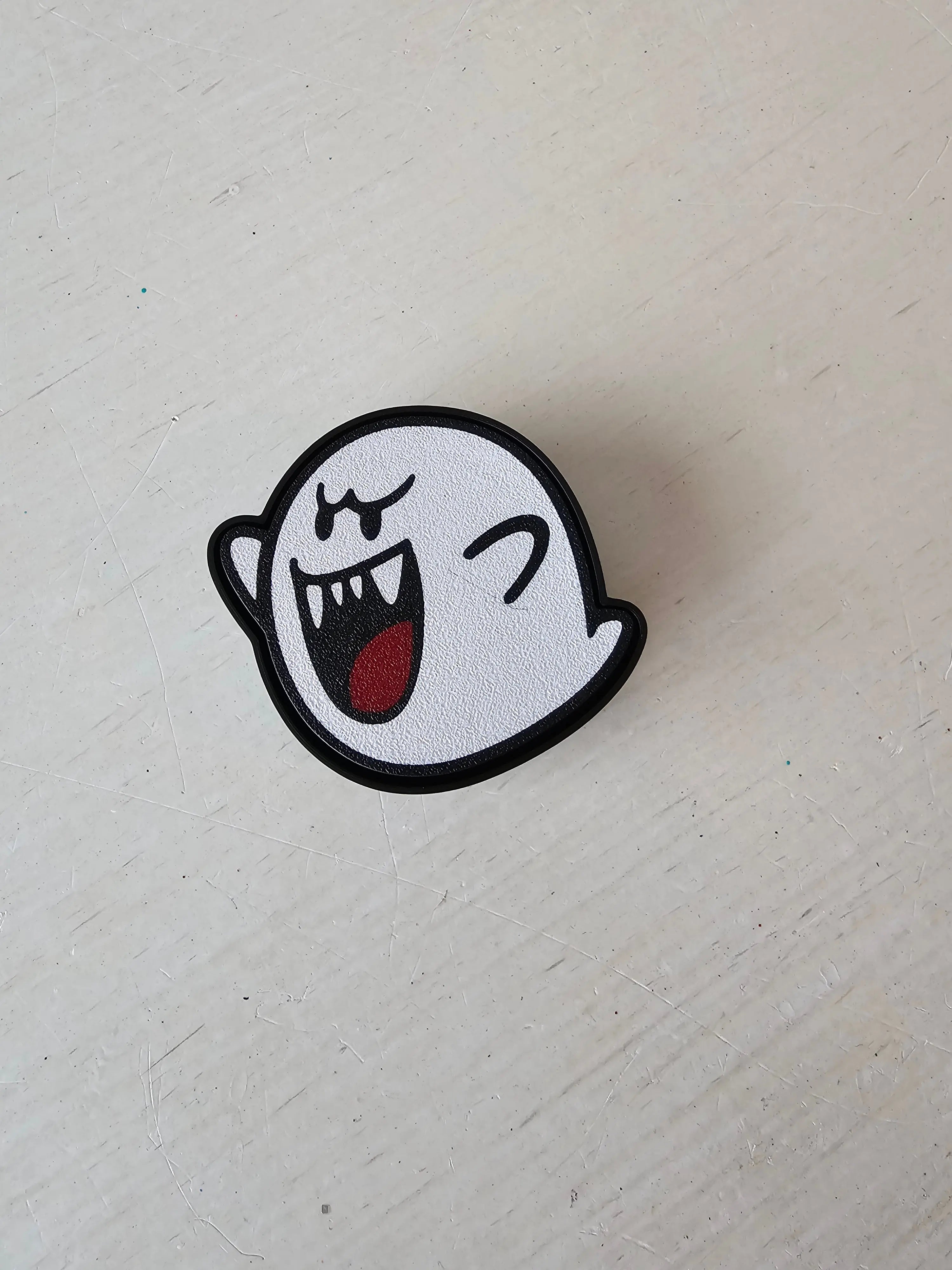 Retro Ghost Fidget Clicker — Single Clicker | 3D Printed