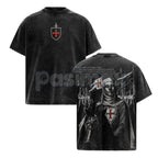 Retro Baldwin IV "The Leper King" T-Shirt – Crusader King Holy Army Vintage Washed Tee