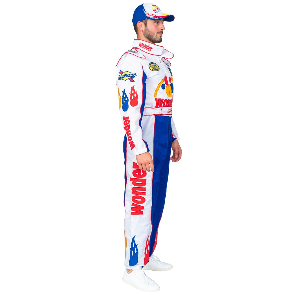 Ricky Bobby Driver Deluxe Jumpsuit and Hat Halloween Costume Cosplay