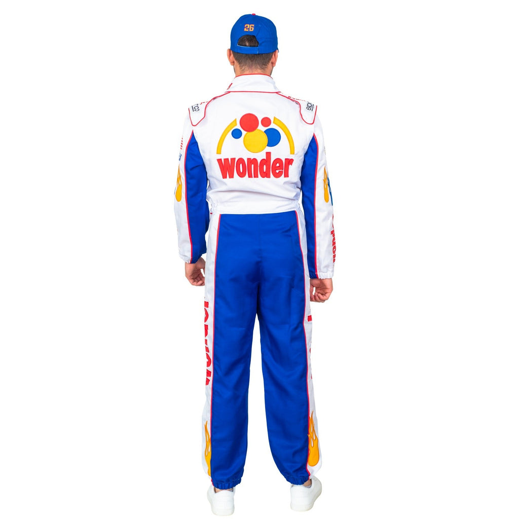 Ricky Bobby Driver Deluxe Jumpsuit and Hat Halloween Costume Cosplay