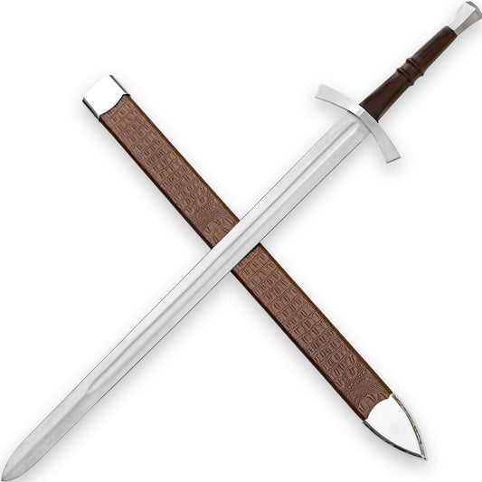 Ringing Metal 1095 High Carbon Steel Medieval Sword-0