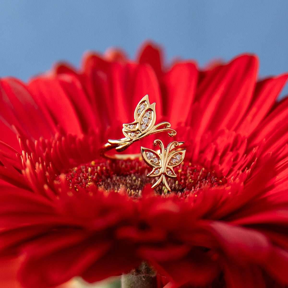 Disney X RockLove ENCANTO Mirabel Golden Butterfly Ring - Size 5