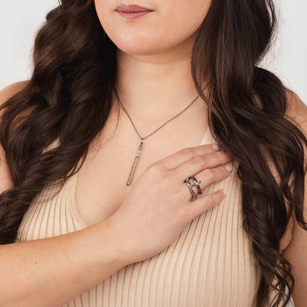 Star Wars X RockLove Rey Crystal Lightsaber Ring - Size 5