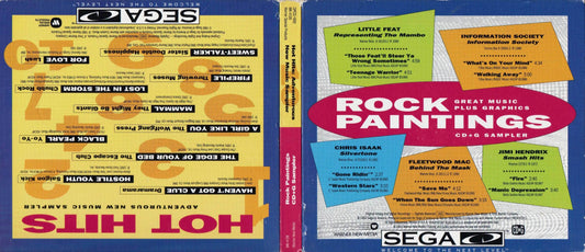Rock Paintings and Hot Hits (Sega CD) - Game Manual Only