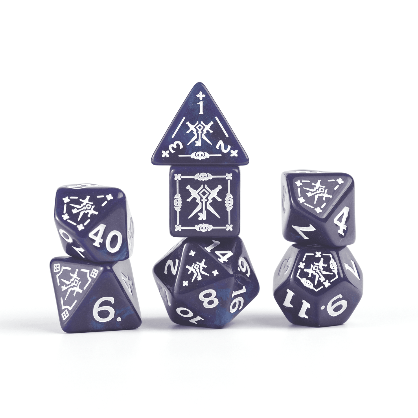 D&D Adventure Dice Set - Rogue Edition | Purple 15pc Collection - 