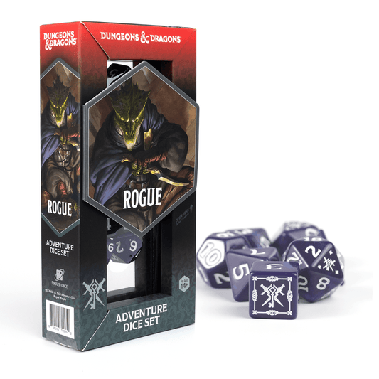 D&D Adventure Dice Set - Rogue Edition | Purple 15pc Collection - 