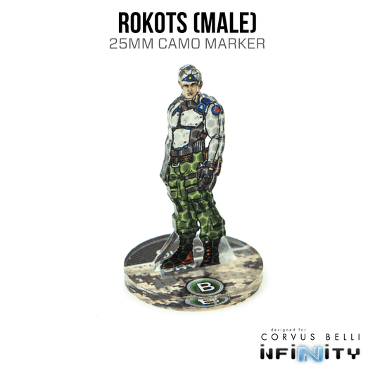 Infinity 3D Markers: Rokots, Male (25mm Camo) - A