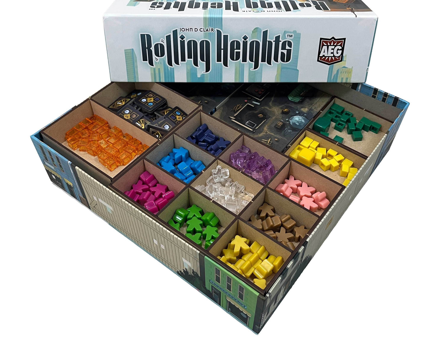 Rolling Heights Board Game Organizer Insert - 