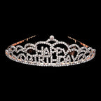 Crystal Rhinestone Happy Birthday Party Tiara