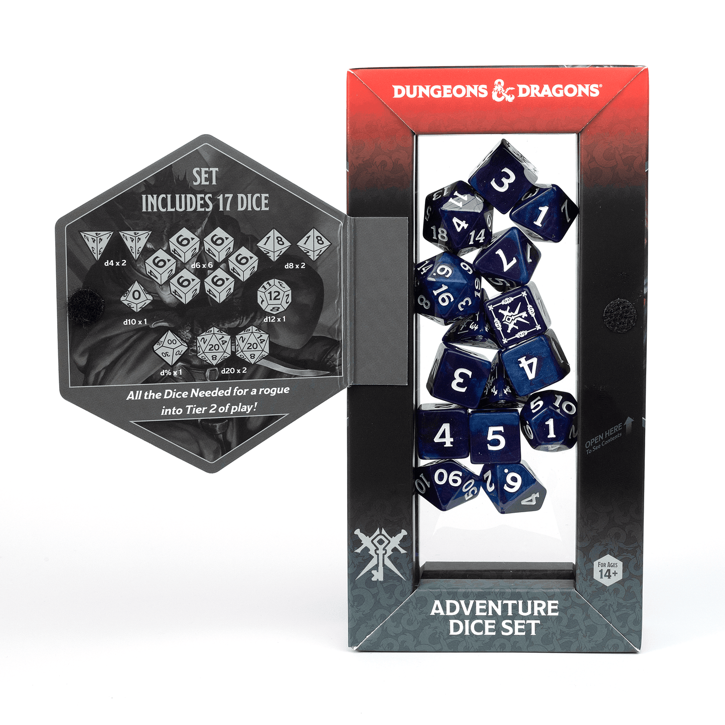 D&D Adventure Dice Set - Rogue Edition | Purple 15pc Collection - 
