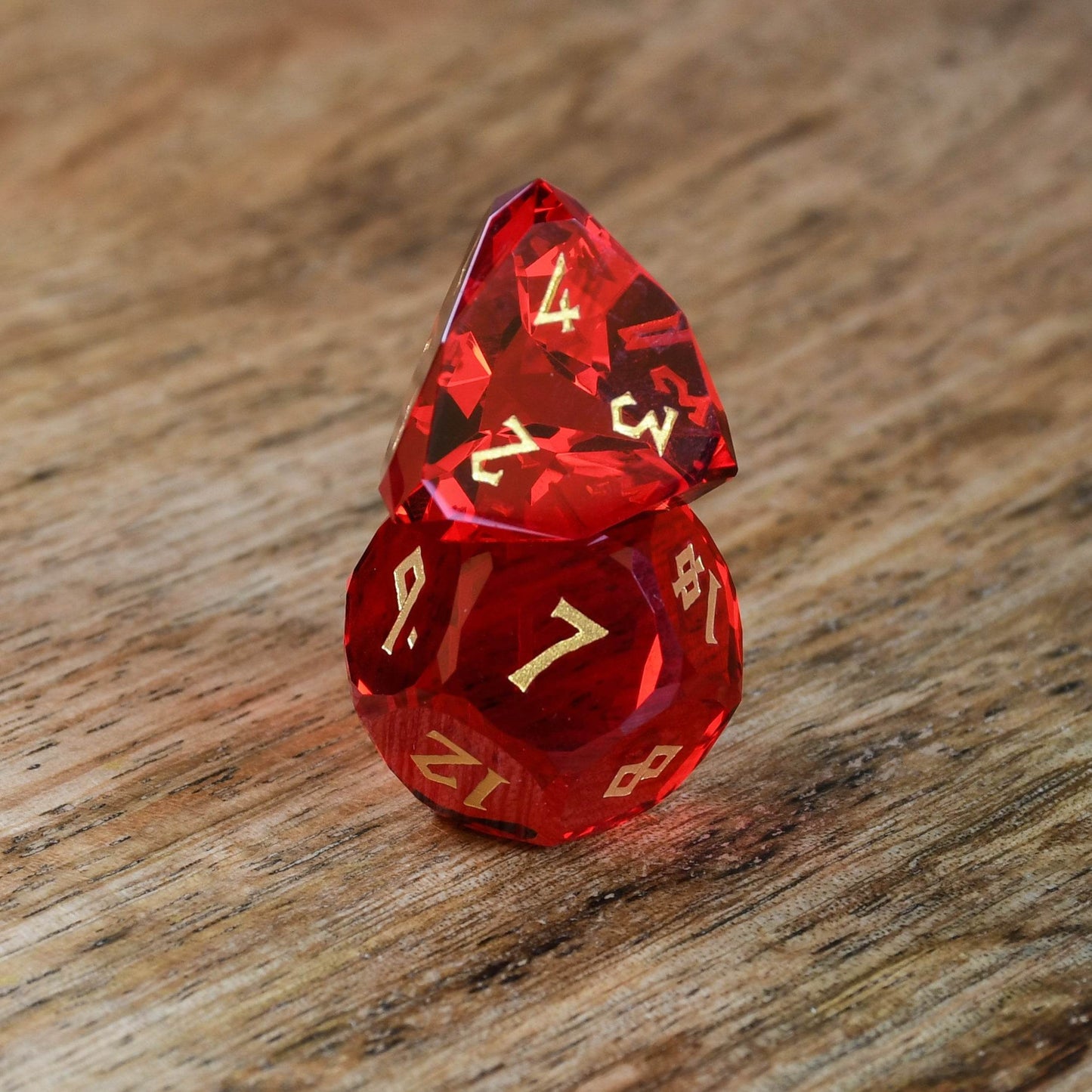 Ruby Multifaceted Glass Dice Set 'PRE-ORDER | SPRING EVENT DEAL' - 