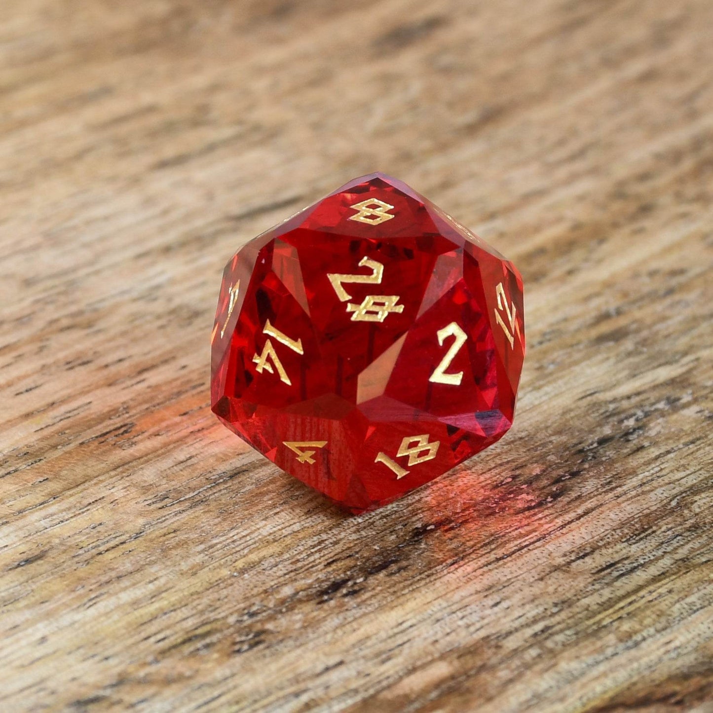 Ruby Multifaceted Glass Dice Set 'PRE-ORDER | SPRING EVENT DEAL' - 
