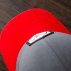 Runic D20 Snapback Hat | RPG Dice Cap for DND & Tabletop Gamers - Red Brim DND Hat
