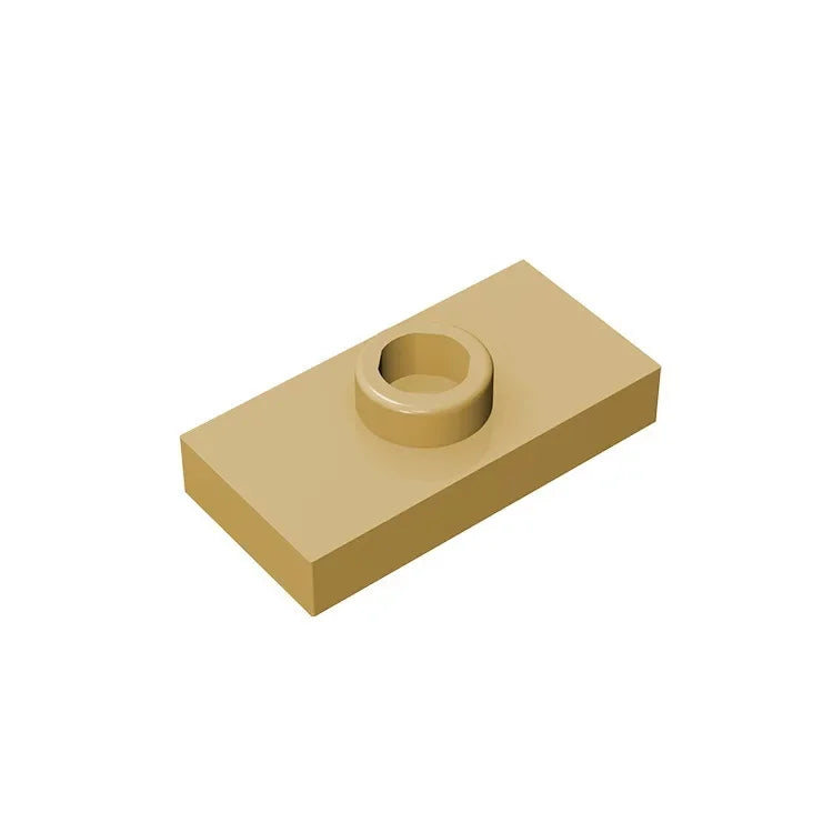 Gobricks PLATE 1X2 W. 1 KNOB | Modified Building Block Compatible with Lego 15573