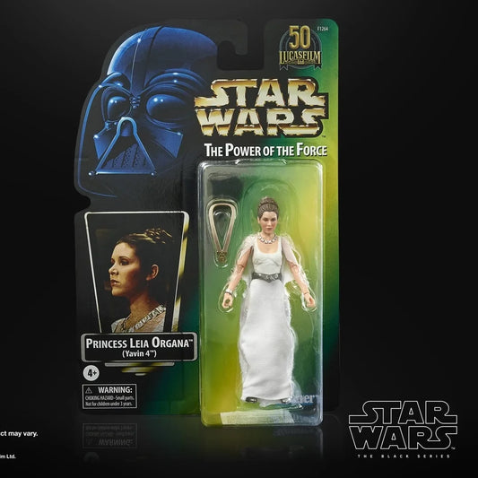 Figura de acción de Star Wars de 6 pulgadas, Serie Negra, Ceremonia Retro de Yavin, Luke, Princesa Leia, regalo de colección de juguetes