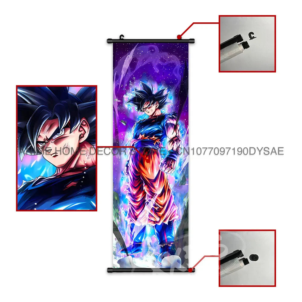 Dragon Ball Posters: Goku & Vegeta Anime Wall Scrolls