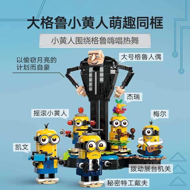 Lego Minions 75582 Build Minions for Boys and Girls Educational Children's Day Gift Toy Building Blocks - 