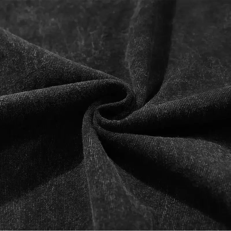 Asta Black Clover T-Shirt Vintage Washed Oversized Tee