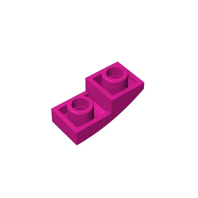 Gobricks GDS-795 Slope, Curved 2 x 1 Inverted | Compatible Building Block for DIY Projects