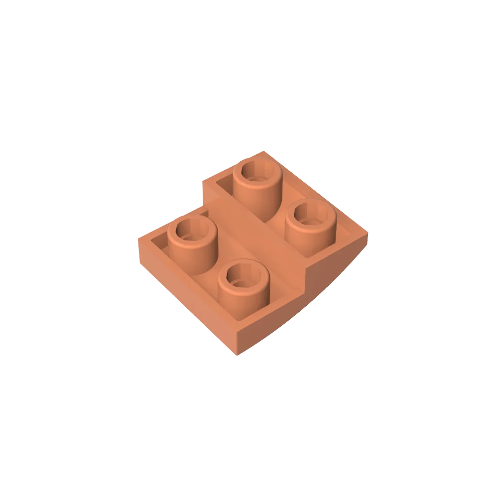Gobricks GDS-1270 Slope, Curved 2 x 2 Inverted | Compatible with Lego 32803 Building Block