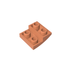 Gobricks GDS-1270 Slope, Curved 2 x 2 Inverted | Compatible with Lego 32803 Building Block