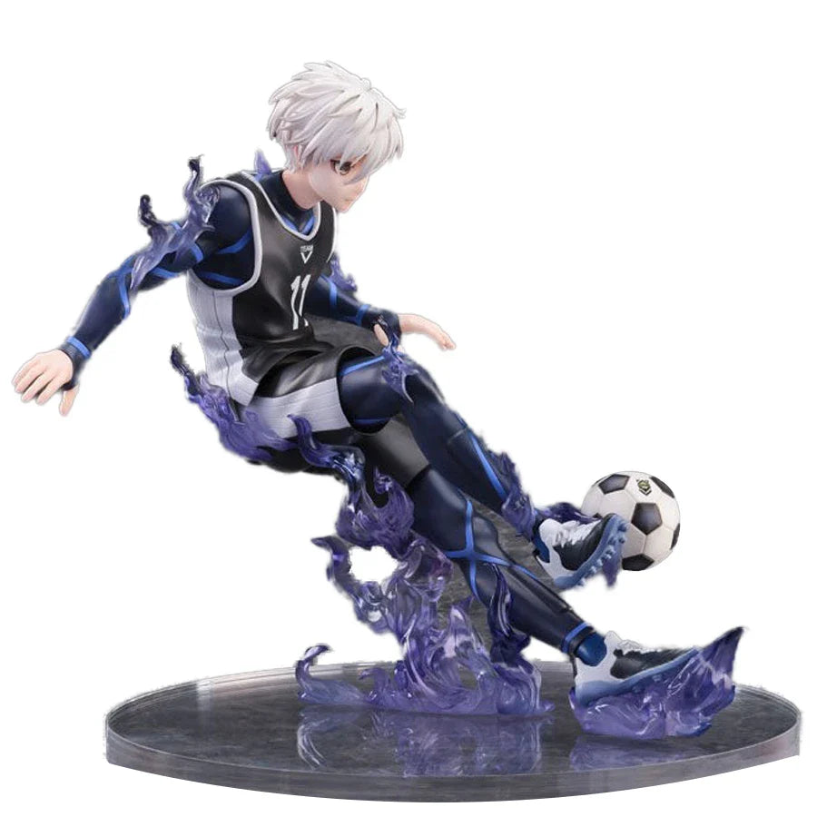 Seishiro Nagi Anime Figurine, Blue Lock Action Figure Japanese Football Boy 18 CM