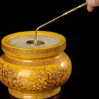 Brass Incense Press with Long Handle - 
