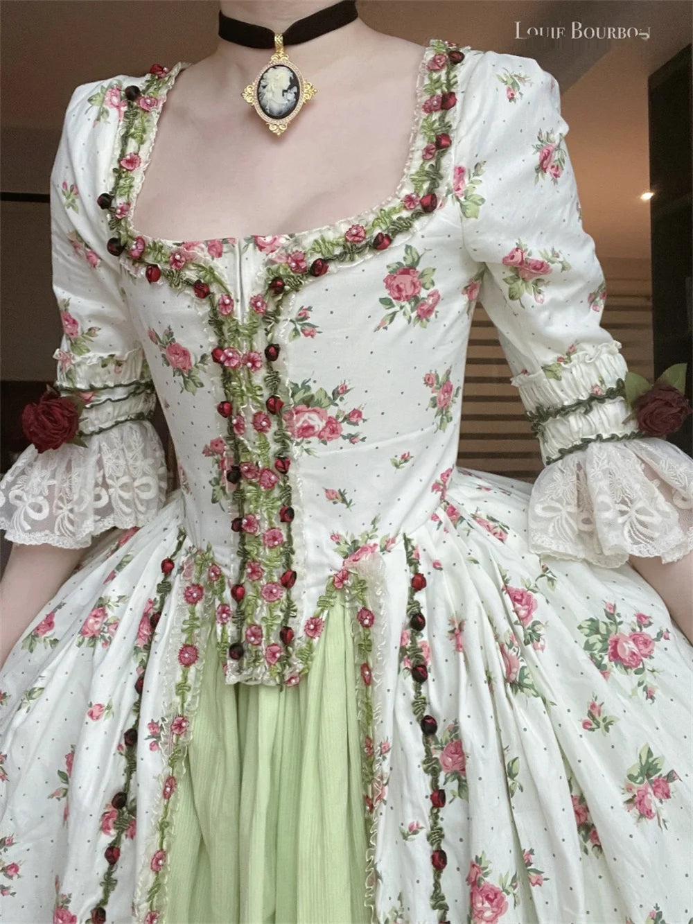 Robe A La Francaise 18th Century Robe De Bal Rococo Marie Antoinette Ball Gown Medieval Romantic French Court Dress for Women