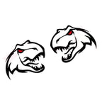 Ferocious Dinosaur Head Body Decal – Large Format Vinyl Sticker for Dodge Challenger & RAM TRX | Both Sides, Black