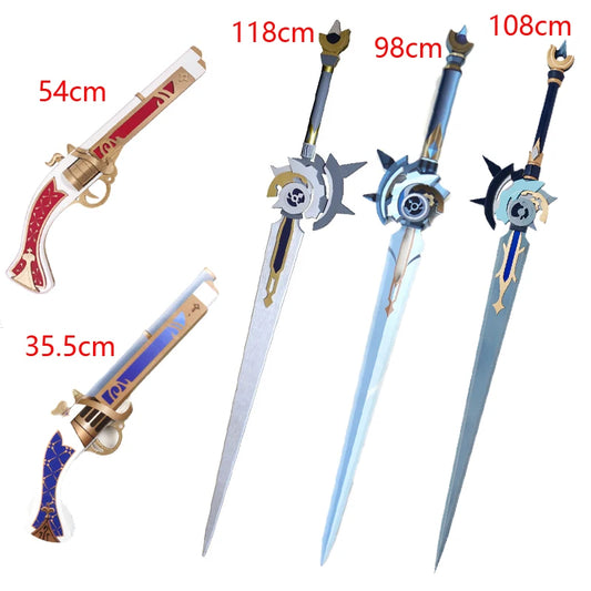 Clorinde Genshin-espada de impacto, armas, accesorios de disfraces de Halloween, accesorios de pistola Clorinde